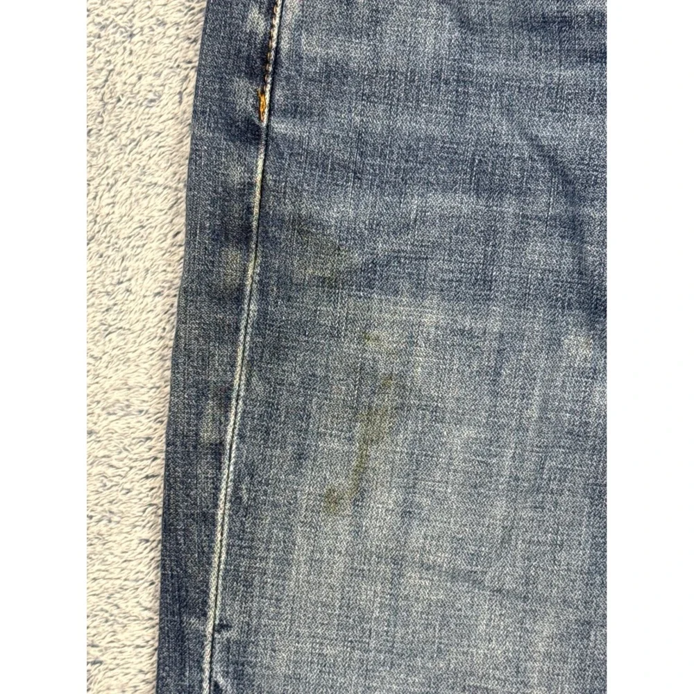 Levi's Mens 29x32 Blue 514 Slim Straight Denim Jeans Distressed Medium Wash 0514